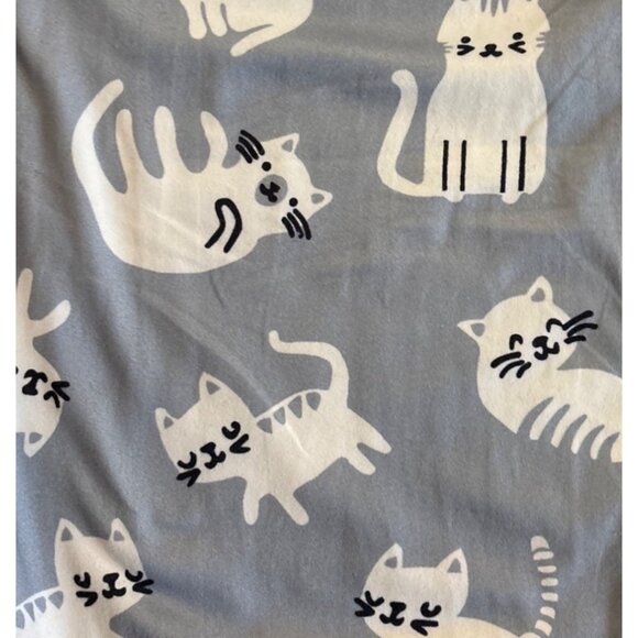 Ekouaer Pajama Set Womens Lg Cat Print Lounge Long Sleeve Elastic Waist Pants Ne - Picture 2 of 6